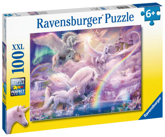 Ravensburger puzle 100 gab. Pegasus vienradži