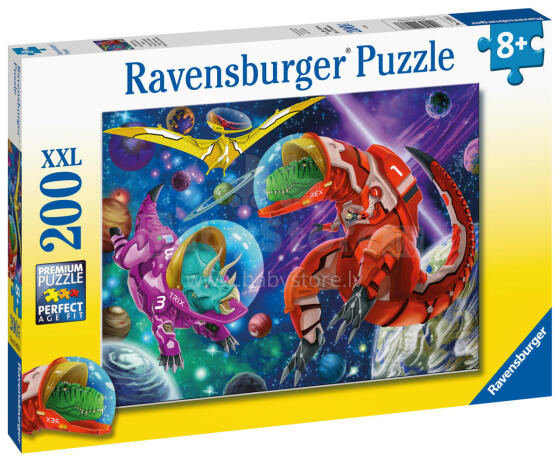 Пазл Ravensburger 200 деталей Космические Динозавры