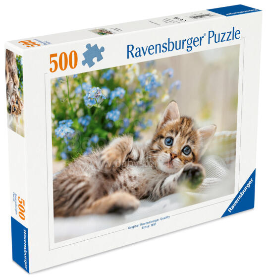 Ravensburger puzle 500 gabali: Spēlīgs kaķēns