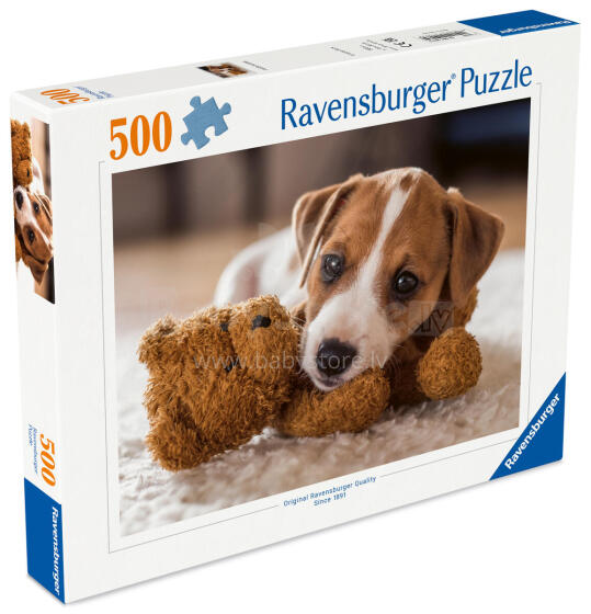 Ravensburger puzle 500 gabali: jauks kucēns