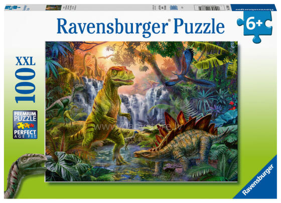 Ravensburger puzle 100 gab. Dinosauru oāze
