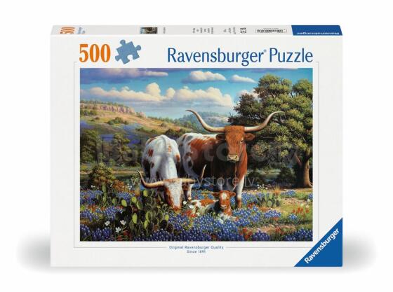 Ravensburger puzle 500 gab. Mīlošie liellopi