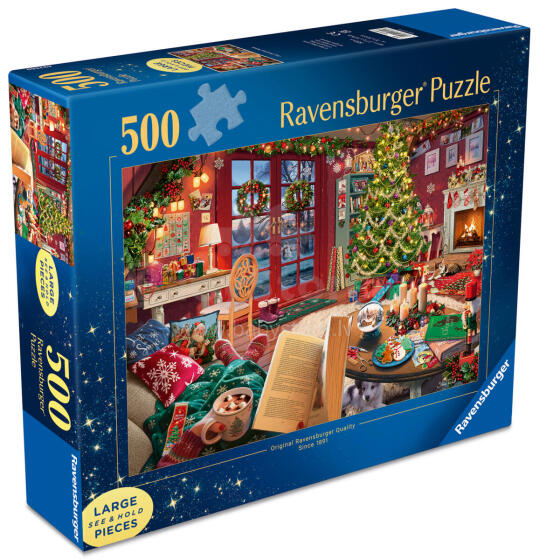Пазл Ravensburger 500 деталей: Уютный рождественский отдых