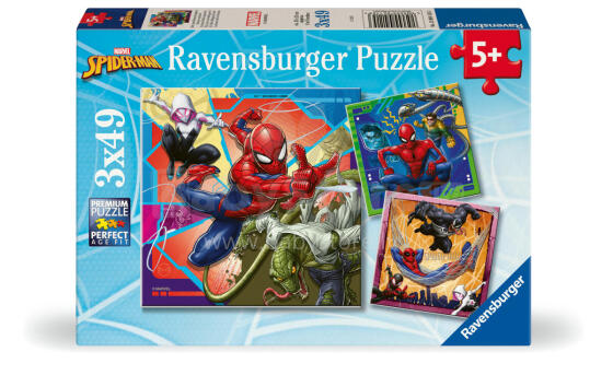 Ravensburger puzle 3x49 gabali: Zirneklis