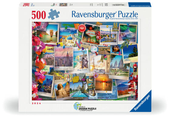 Ravensburger puzle 500 gabaliņu pastkartes