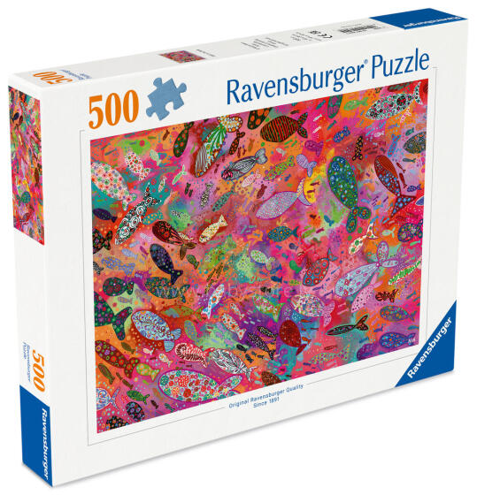 Ravensburger puzle 500 gabali: Zivis fuksijā