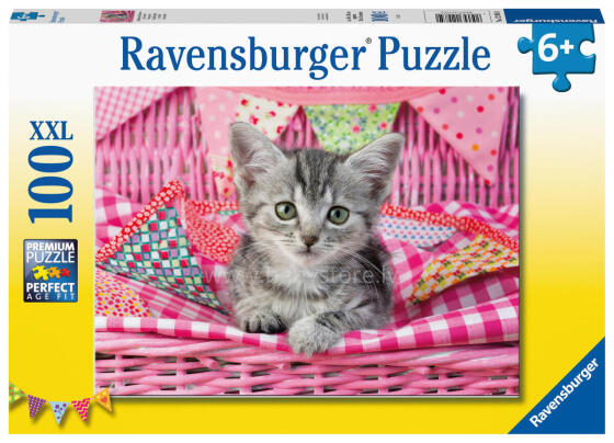 Ravensburger puzle 100 gab. jauki kaķēni
