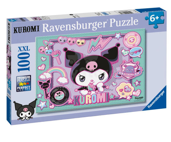 Ravensburger puzle 100 gabali: Hello Kitty Kuromi