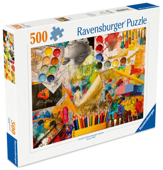 Ravensburger puzle 500 gabali: Mākslas studija