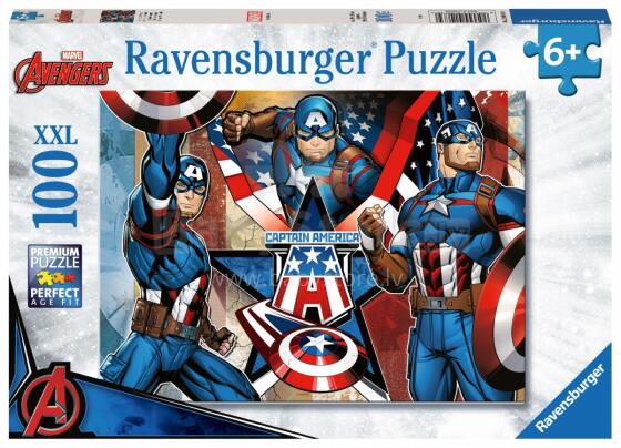 Ravensburger puzle 100 gab. Kapteinis Amerika