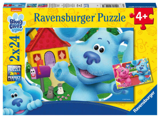 Ravensburger puzle 2x24 gabali Zilās norādes un tu