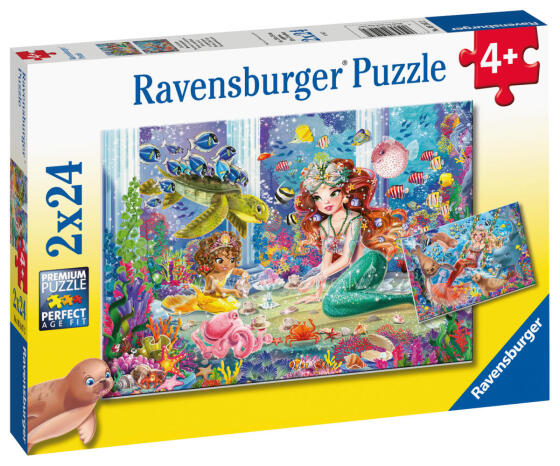 Ravensburger puzle 2x24 gabali jūras meitenes