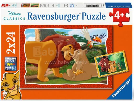 Ravensburger Puzzle 2x24 Pieces: Family of the Lion King
