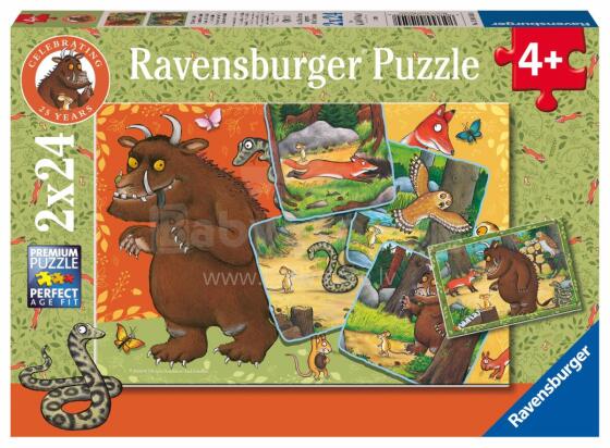 Ravensburger puzle 2x24 gabali: Meža iemītnieki