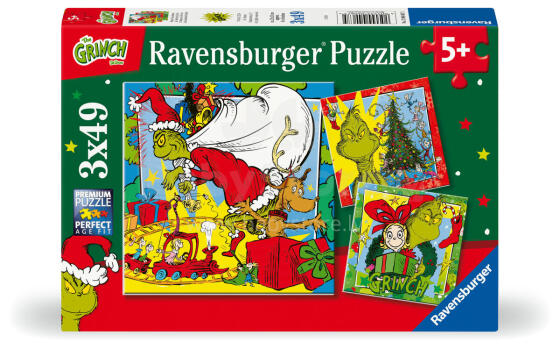Ravensburger puzle 3x49 gabali: Grinčs