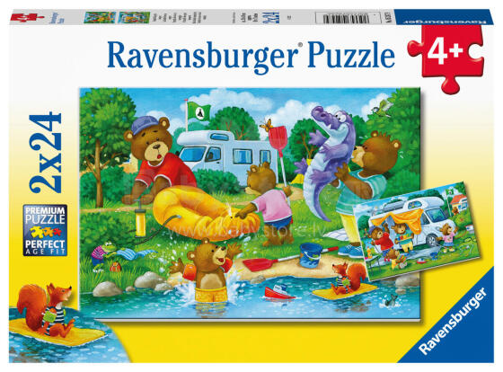 Ravensburger puzle 2x24 gab. Lāču brīvdienas
