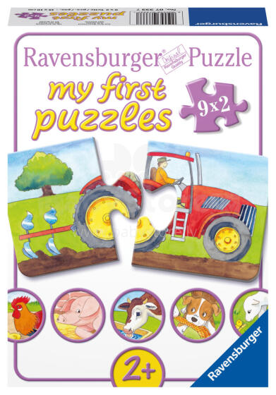 Ravensburger Mans pirmais puzlis 9x2 gab. Ferma
