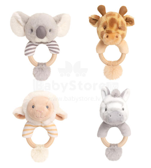 Keel Toys Мягкая детская погремушка 14 см