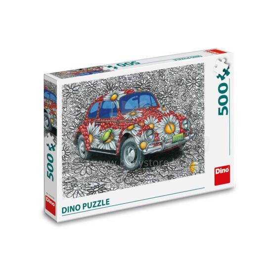 Dino puzle 500 gab. Krāsotā VW Beetle