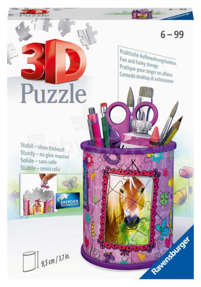 Ravensburger 3D puzle zīmuļu turētājs zirgiem