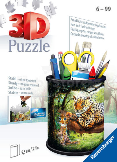Ravensburger 3D puzle zīmuļu turētājs leopardam