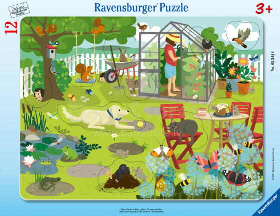 Ravensburger Rāmja puzle 12 gab. Mūsu dārzs
