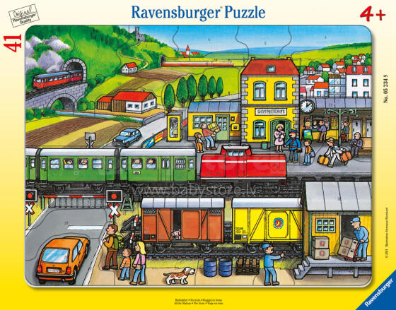 Ravensburger Rāmja puzle 41 gab. Dzelzceļa stacija