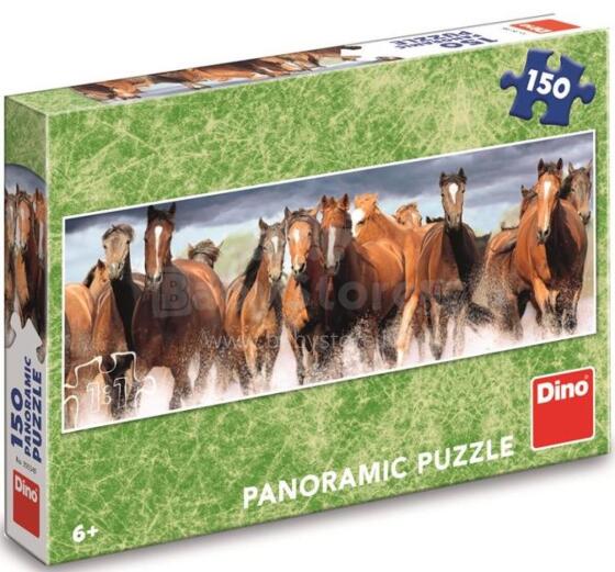 Dino panorāmas puzle 150 gab. Zirgus