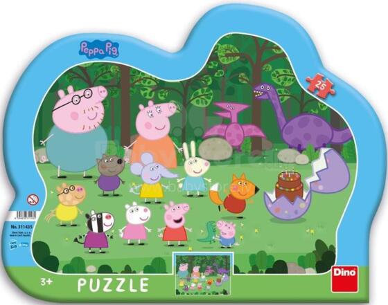 Dino rāmja puzle siluets 25 gab. Cūciņa Peppa