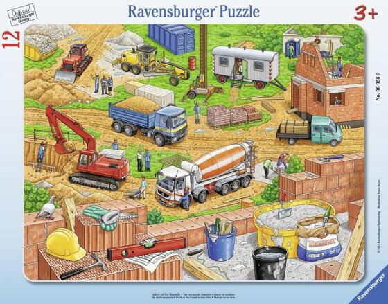 Ravensburger Rāmja puzle 12 gab. Darbs būvlaukumā