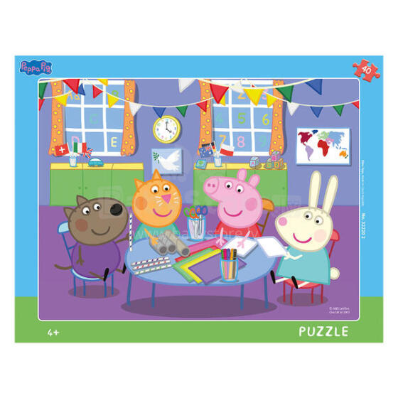 Dino rāmja puzle 40 gab., Peppa Pig