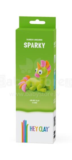 HEY CLAY Modelēšanas māls Vienradzis Sparky 3 gab