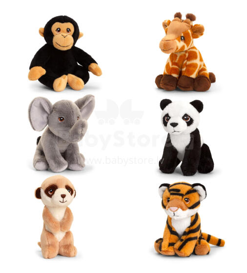 Игрушки Keel Toys Keeleco Экзотические Животные 12 см - 6 различных