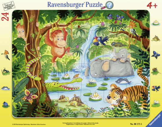 Ravensburger Rāmja puzle 24 gabali Džungļos