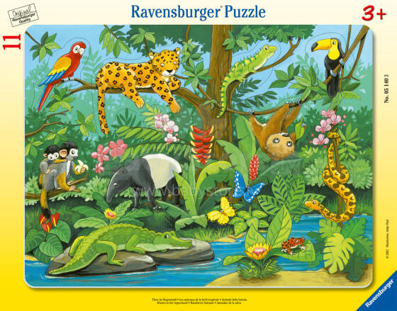 Ravensburger Rāmja puzle 11 gab. Lietus mežs