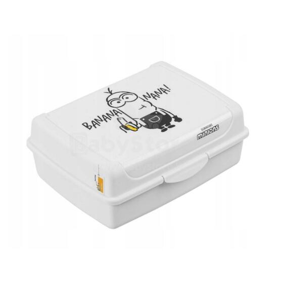 Food storage container deco-click-box midi 1L Carla &amp;quot;Minions Banana&amp;quot; 17x13x7cm white