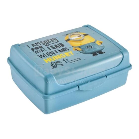 Pārtikas uzglabāšanas trauks deco-click-box midi 1L Carla &amp;quot;Minions Hungry&amp;quot; 17x13x7cm gaiši zils