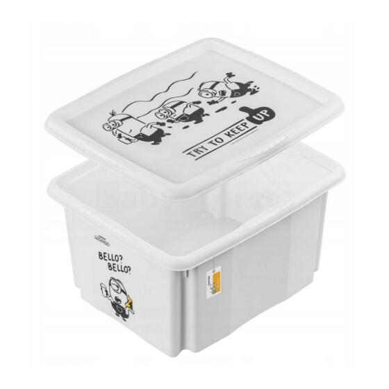 Box with lid 24L Karolina &ldquo;Minions Bello&rdquo; 42.5x35.5x22.5cm white