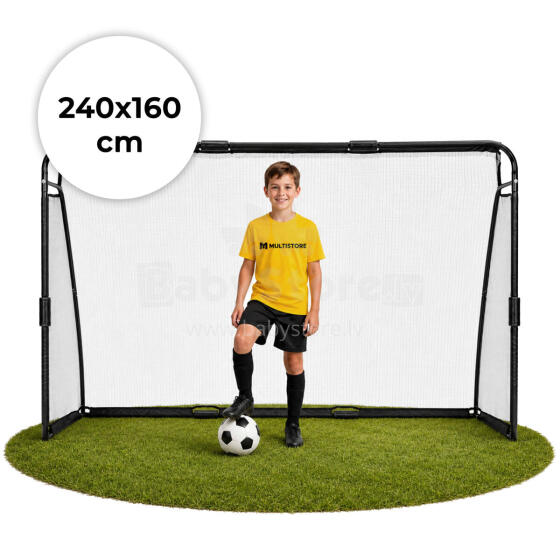 Футбольные ворота с сеткой для футбола 240x160x80 см MOVEPRO