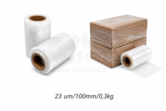Bebe Basic Mini Stretch 23 um/100mm Art.294759 Прозрачная паллетная пленка  100 mm × 150 m