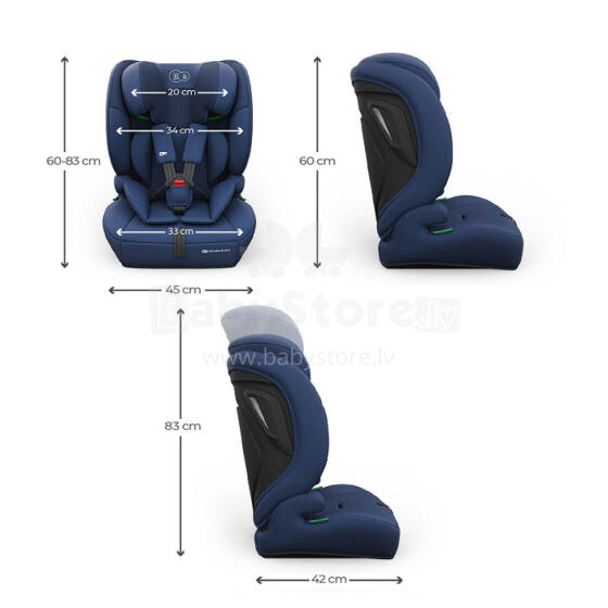 KINDERKRAFT Bērnu sēdeklis COMFORT UP 2 PLUS i-Size zils