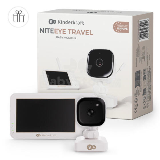 KINDERKRAFT baby monitor NITEEYE TRAVEL, White, KENITR00WHT0000