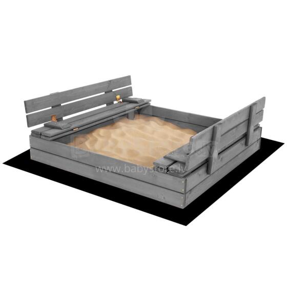 Премиальная деревянная песочница SBP120SET01X 120 x 120 см комплект