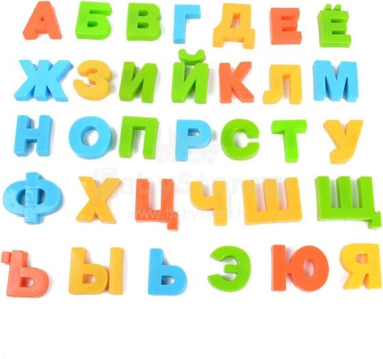 Magnetic Alphabet Art.294958 Magnētiskie burti (krievu. val.)