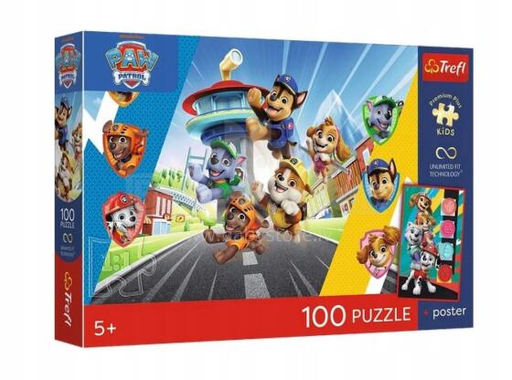 TREFL 16550 Pužles 100 Suņu Piedzīvojums / Paw Patrol