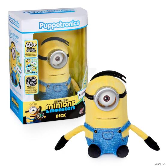 REAL FX MINIONS Palm Puppetronic interaktīvā rotaļlieta - Dick