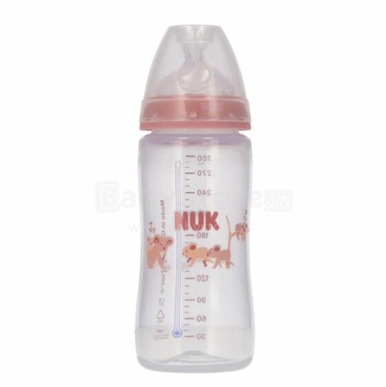 NUK 216343 pudele 300ml + knupis +3m FC KOALA