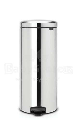 RABANTIA atkritumu tvertne ar pedāli NewIcon, 30 l, Brilliant Steel