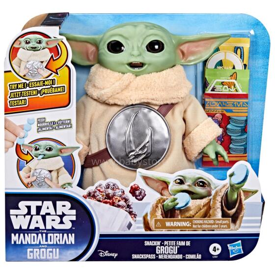 STAR WARS Figūra ar aksesuāriem Snacking Grogu, 16,5 cm