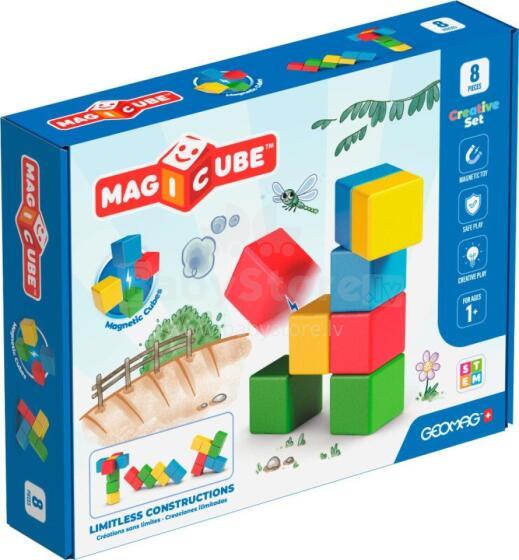 Magnētiskie klucīši - Radošais komplekts (8 gab.)